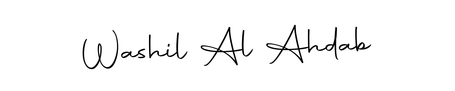 if you are searching for the best signature style for your name Washil Al Ahdab. so please give up your signature search. here we have designed multiple signature styles  using Autography-DOLnW. Washil Al Ahdab signature style 10 images and pictures png