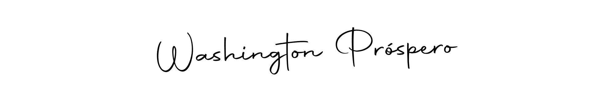 The best way (Autography-DOLnW) to make a short signature is to pick only two or three words in your name. The name Washington Próspero include a total of six letters. For converting this name. Washington Próspero signature style 10 images and pictures png