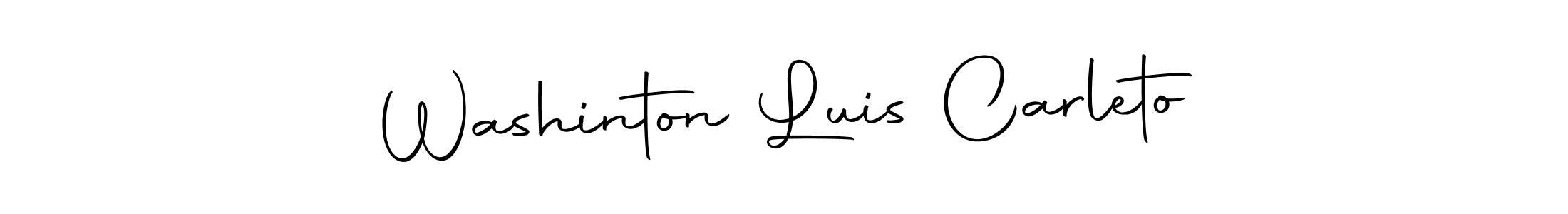 Washinton Luis Carleto stylish signature style. Best Handwritten Sign (Autography-DOLnW) for my name. Handwritten Signature Collection Ideas for my name Washinton Luis Carleto. Washinton Luis Carleto signature style 10 images and pictures png