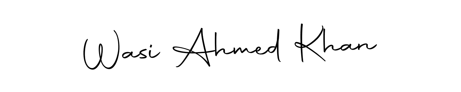 Also we have Wasi Ahmed Khan name is the best signature style. Create professional handwritten signature collection using Autography-DOLnW autograph style. Wasi Ahmed Khan signature style 10 images and pictures png