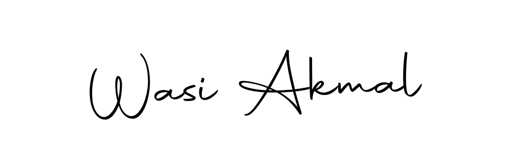 Create a beautiful signature design for name Wasi Akmal. With this signature (Autography-DOLnW) fonts, you can make a handwritten signature for free. Wasi Akmal signature style 10 images and pictures png