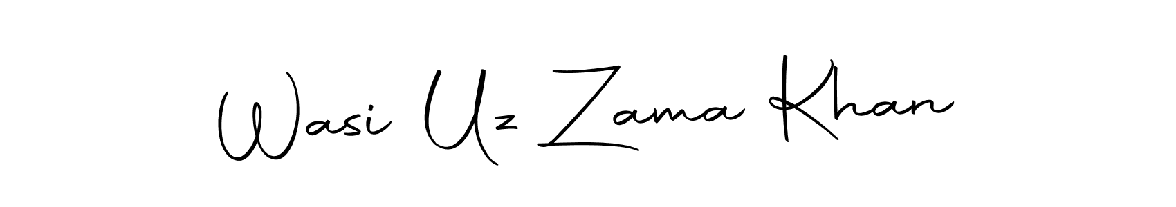 How to make Wasi Uz Zama Khan name signature. Use Autography-DOLnW style for creating short signs online. This is the latest handwritten sign. Wasi Uz Zama Khan signature style 10 images and pictures png