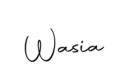 Design your own signature with our free online signature maker. With this signature software, you can create a handwritten (Autography-DOLnW) signature for name Wasia. Wasia signature style 10 images and pictures png