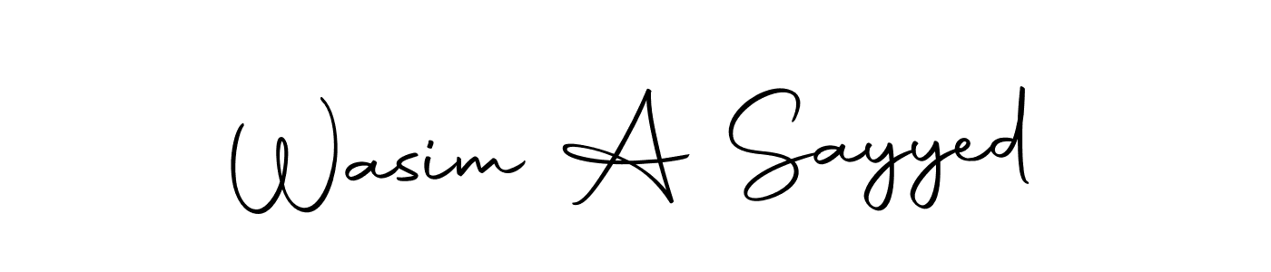 Make a beautiful signature design for name Wasim A Sayyed. With this signature (Autography-DOLnW) style, you can create a handwritten signature for free. Wasim A Sayyed signature style 10 images and pictures png