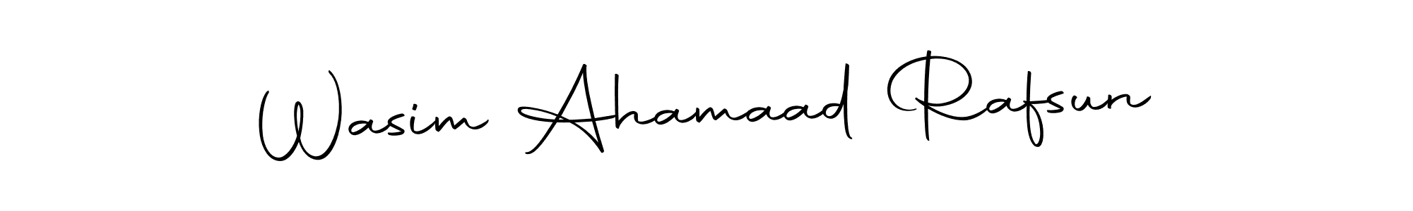 It looks lik you need a new signature style for name Wasim Ahamaad Rafsun. Design unique handwritten (Autography-DOLnW) signature with our free signature maker in just a few clicks. Wasim Ahamaad Rafsun signature style 10 images and pictures png