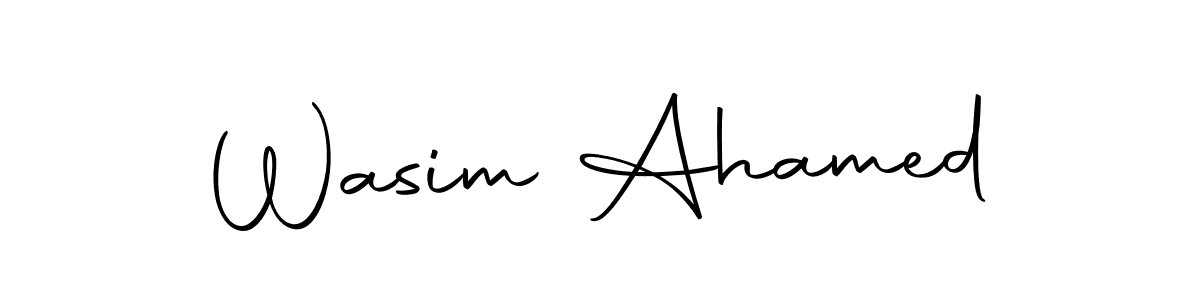 Make a beautiful signature design for name Wasim Ahamed. Use this online signature maker to create a handwritten signature for free. Wasim Ahamed signature style 10 images and pictures png