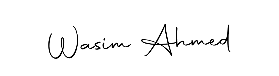 Also we have Wasim Ahmed name is the best signature style. Create professional handwritten signature collection using Autography-DOLnW autograph style. Wasim Ahmed signature style 10 images and pictures png