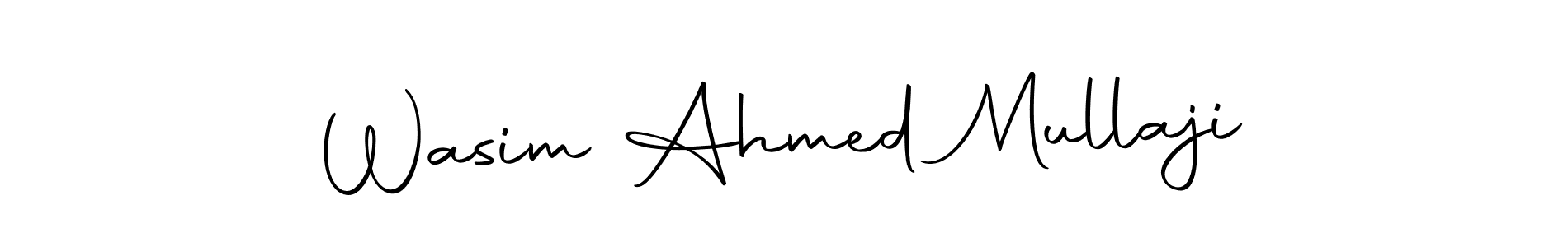 This is the best signature style for the Wasim Ahmed Mullaji name. Also you like these signature font (Autography-DOLnW). Mix name signature. Wasim Ahmed Mullaji signature style 10 images and pictures png