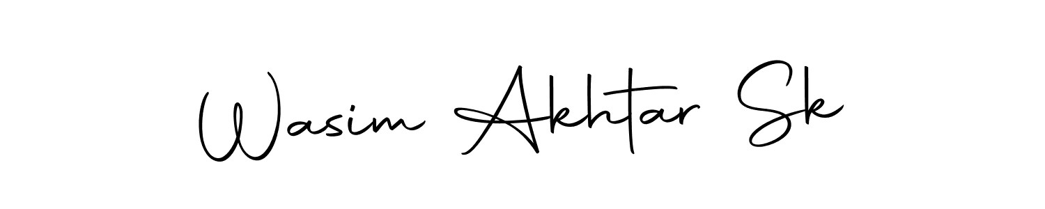 Use a signature maker to create a handwritten signature online. With this signature software, you can design (Autography-DOLnW) your own signature for name Wasim Akhtar Sk. Wasim Akhtar Sk signature style 10 images and pictures png