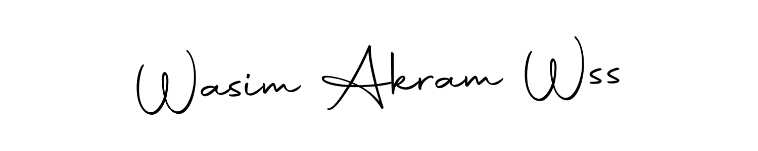 Create a beautiful signature design for name Wasim Akram Wss. With this signature (Autography-DOLnW) fonts, you can make a handwritten signature for free. Wasim Akram Wss signature style 10 images and pictures png