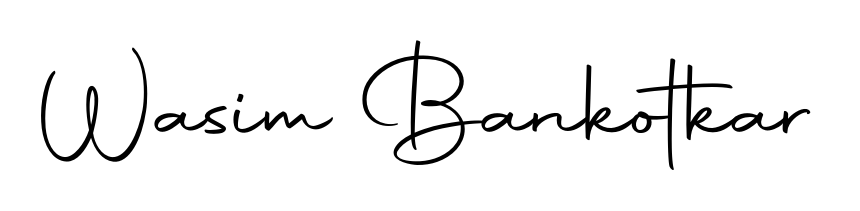Master the art of signing with Wasim Bankotkar written in fluent Autography-DOLnW script. A great template to practice and refine your handwriting. Wasim Bankotkar signature style 10 images and pictures png