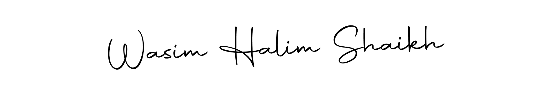 How to make Wasim Halim Shaikh signature? Autography-DOLnW is a professional autograph style. Create handwritten signature for Wasim Halim Shaikh name. Wasim Halim Shaikh signature style 10 images and pictures png