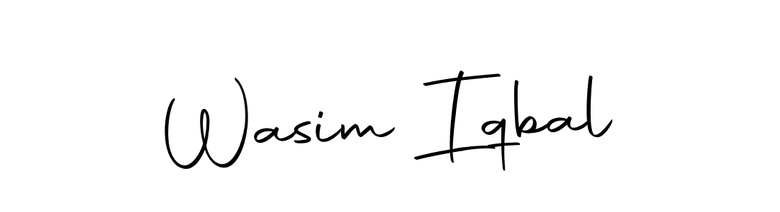 Create a beautiful signature design for name Wasim Iqbal. With this signature (Autography-DOLnW) fonts, you can make a handwritten signature for free. Wasim Iqbal signature style 10 images and pictures png