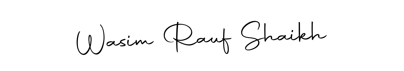 Make a beautiful signature design for name Wasim Rauf Shaikh. With this signature (Autography-DOLnW) style, you can create a handwritten signature for free. Wasim Rauf Shaikh signature style 10 images and pictures png