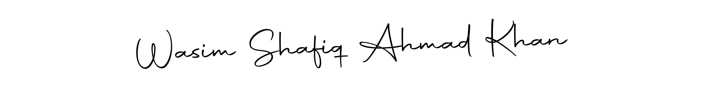 Make a beautiful signature design for name Wasim Shafiq Ahmad Khan. With this signature (Autography-DOLnW) style, you can create a handwritten signature for free. Wasim Shafiq Ahmad Khan signature style 10 images and pictures png