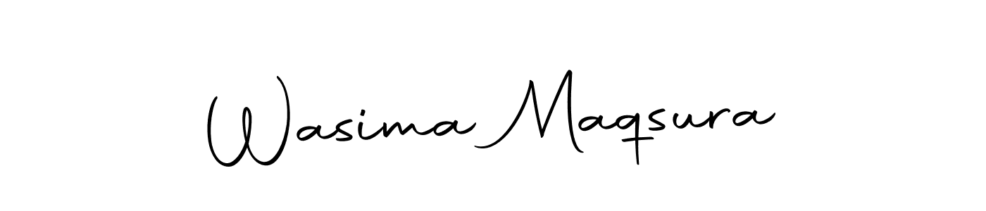 Wasima Maqsura stylish signature style. Best Handwritten Sign (Autography-DOLnW) for my name. Handwritten Signature Collection Ideas for my name Wasima Maqsura. Wasima Maqsura signature style 10 images and pictures png