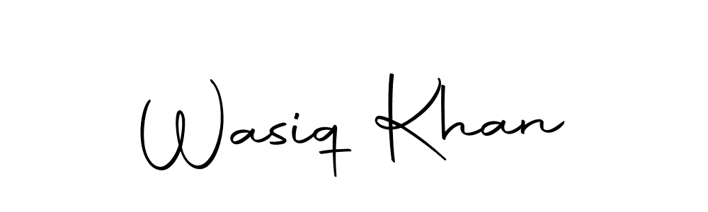 Create a beautiful signature design for name Wasiq Khan. With this signature (Autography-DOLnW) fonts, you can make a handwritten signature for free. Wasiq Khan signature style 10 images and pictures png