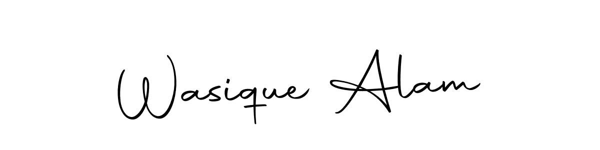 You can use this online signature creator to create a handwritten signature for the name Wasique Alam. This is the best online autograph maker. Wasique Alam signature style 10 images and pictures png