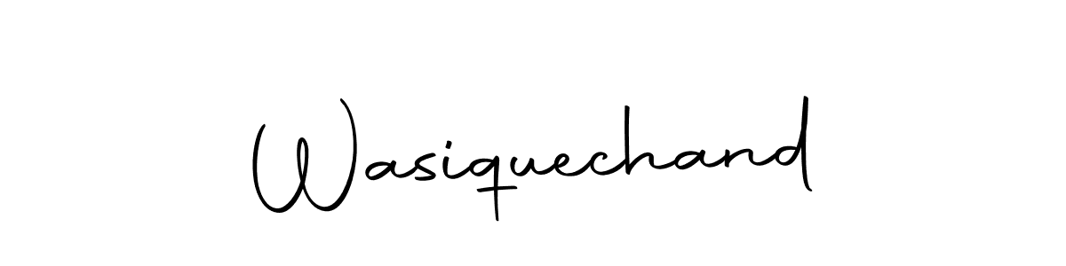 Use a signature maker to create a handwritten signature online. With this signature software, you can design (Autography-DOLnW) your own signature for name Wasiquechand. Wasiquechand signature style 10 images and pictures png