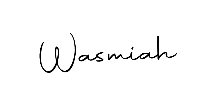 if you are searching for the best signature style for your name Wasmiah. so please give up your signature search. here we have designed multiple signature styles  using Autography-DOLnW. Wasmiah signature style 10 images and pictures png