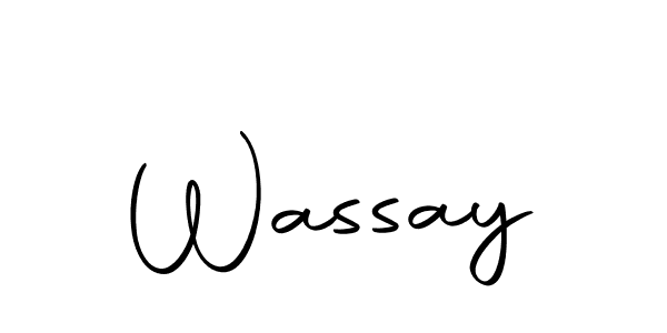 Use a signature maker to create a handwritten signature online. With this signature software, you can design (Autography-DOLnW) your own signature for name Wassay. Wassay signature style 10 images and pictures png