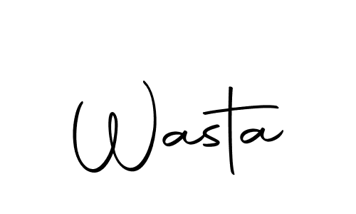 Use a signature maker to create a handwritten signature online. With this signature software, you can design (Autography-DOLnW) your own signature for name Wasta. Wasta signature style 10 images and pictures png