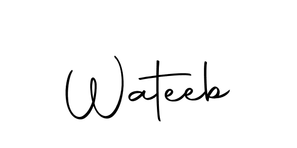 How to make Wateeb name signature. Use Autography-DOLnW style for creating short signs online. This is the latest handwritten sign. Wateeb signature style 10 images and pictures png