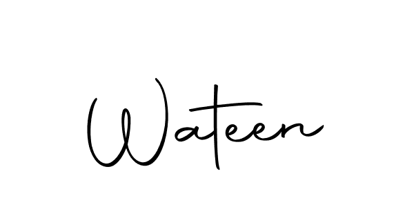 How to Draw Wateen signature style? Autography-DOLnW is a latest design signature styles for name Wateen. Wateen signature style 10 images and pictures png