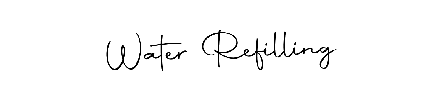 You should practise on your own different ways (Autography-DOLnW) to write your name (Water Refilling) in signature. don't let someone else do it for you. Water Refilling signature style 10 images and pictures png