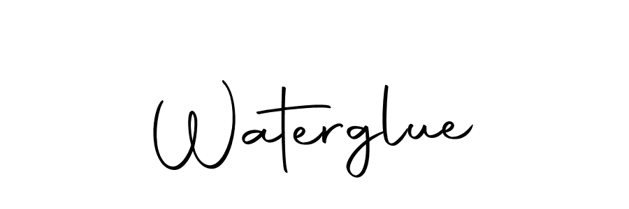 You should practise on your own different ways (Autography-DOLnW) to write your name (Waterglue) in signature. don't let someone else do it for you. Waterglue signature style 10 images and pictures png