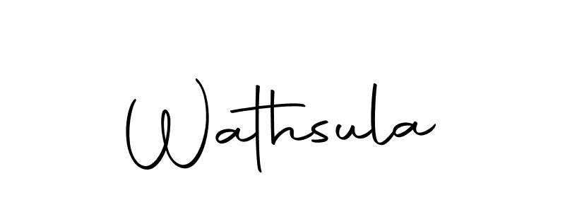 Wathsula stylish signature style. Best Handwritten Sign (Autography-DOLnW) for my name. Handwritten Signature Collection Ideas for my name Wathsula. Wathsula signature style 10 images and pictures png