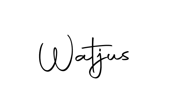 Use a signature maker to create a handwritten signature online. With this signature software, you can design (Autography-DOLnW) your own signature for name Watjus. Watjus signature style 10 images and pictures png