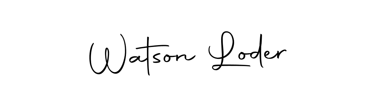 Watson Loder stylish signature style. Best Handwritten Sign (Autography-DOLnW) for my name. Handwritten Signature Collection Ideas for my name Watson Loder. Watson Loder signature style 10 images and pictures png