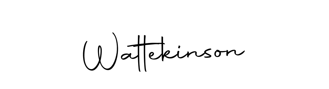 How to make Wattekinson signature? Autography-DOLnW is a professional autograph style. Create handwritten signature for Wattekinson name. Wattekinson signature style 10 images and pictures png