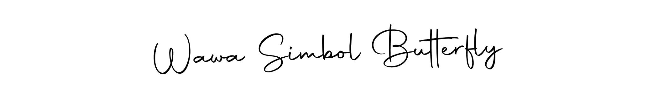 Create a beautiful signature design for name Wawa Simbol Butterfly. With this signature (Autography-DOLnW) fonts, you can make a handwritten signature for free. Wawa Simbol Butterfly signature style 10 images and pictures png