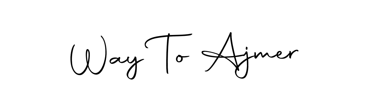 Make a beautiful signature design for name Way To Ajmer. Use this online signature maker to create a handwritten signature for free. Way To Ajmer signature style 10 images and pictures png