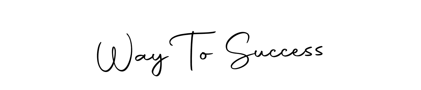 How to make Way To Success name signature. Use Autography-DOLnW style for creating short signs online. This is the latest handwritten sign. Way To Success signature style 10 images and pictures png