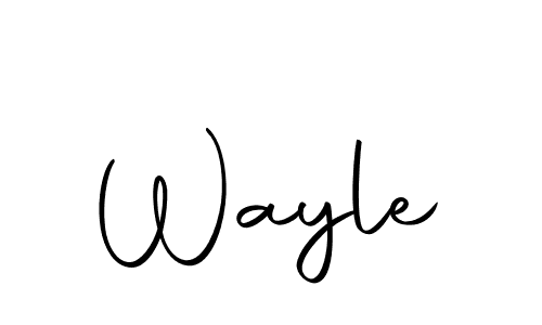 Design your own signature with our free online signature maker. With this signature software, you can create a handwritten (Autography-DOLnW) signature for name Wayle. Wayle signature style 10 images and pictures png