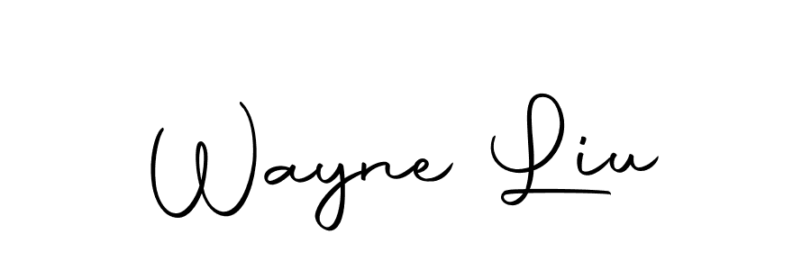 Create a beautiful signature design for name Wayne Liu. With this signature (Autography-DOLnW) fonts, you can make a handwritten signature for free. Wayne Liu signature style 10 images and pictures png
