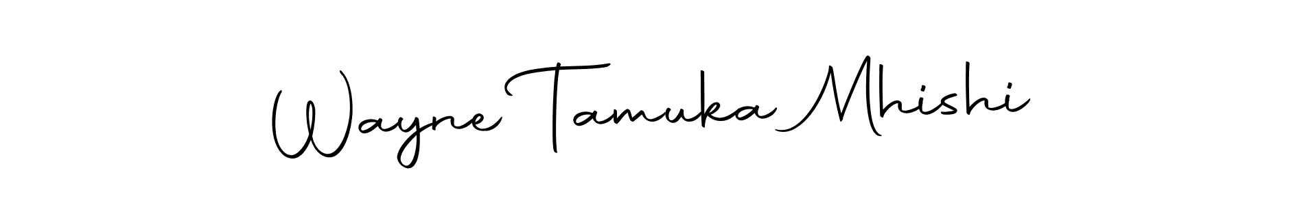 Use a signature maker to create a handwritten signature online. With this signature software, you can design (Autography-DOLnW) your own signature for name Wayne Tamuka Mhishi. Wayne Tamuka Mhishi signature style 10 images and pictures png