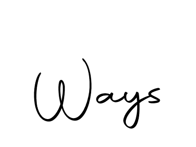 You should practise on your own different ways (Autography-DOLnW) to write your name (Ways) in signature. don't let someone else do it for you. Ways signature style 10 images and pictures png