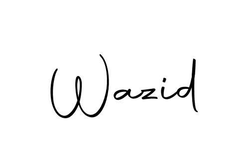 How to make Wazid name signature. Use Autography-DOLnW style for creating short signs online. This is the latest handwritten sign. Wazid signature style 10 images and pictures png