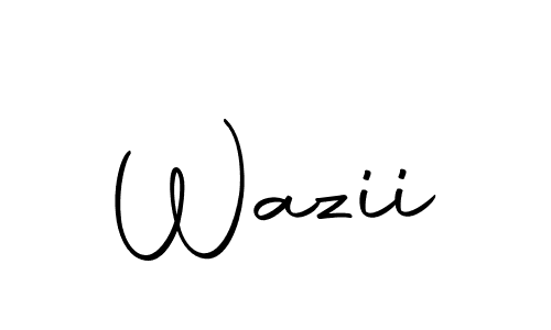 Wazii stylish signature style. Best Handwritten Sign (Autography-DOLnW) for my name. Handwritten Signature Collection Ideas for my name Wazii. Wazii signature style 10 images and pictures png