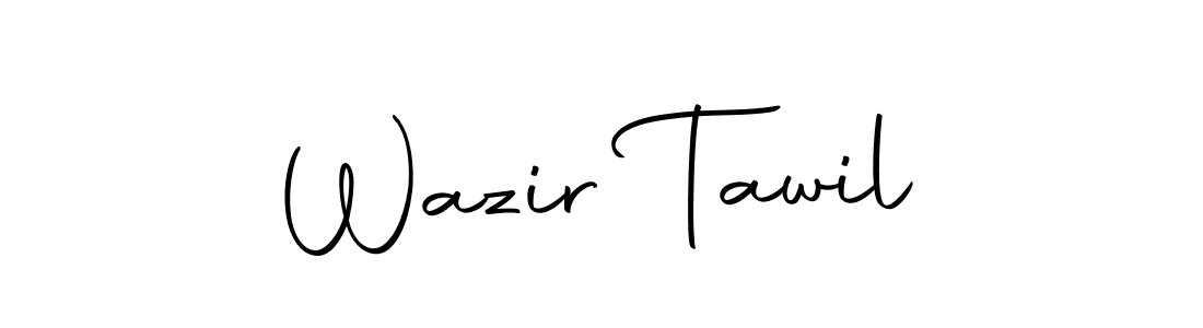 Make a beautiful signature design for name Wazir Tawil. With this signature (Autography-DOLnW) style, you can create a handwritten signature for free. Wazir Tawil signature style 10 images and pictures png