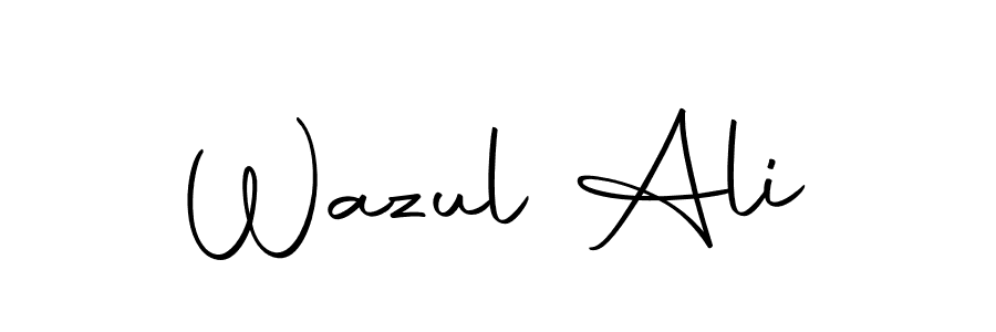 The best way (Autography-DOLnW) to make a short signature is to pick only two or three words in your name. The name Wazul Ali include a total of six letters. For converting this name. Wazul Ali signature style 10 images and pictures png