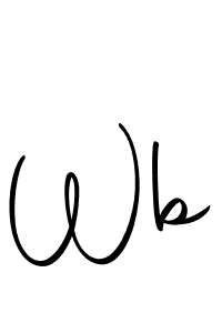 Design your own signature with our free online signature maker. With this signature software, you can create a handwritten (Autography-DOLnW) signature for name Wb. Wb signature style 10 images and pictures png