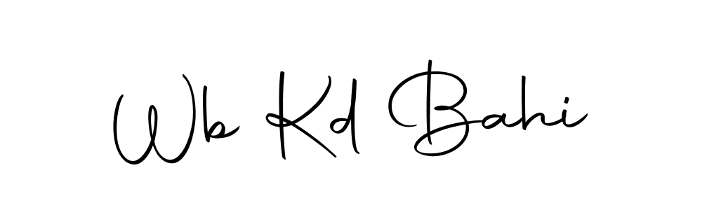 Wb Kd Bahi stylish signature style. Best Handwritten Sign (Autography-DOLnW) for my name. Handwritten Signature Collection Ideas for my name Wb Kd Bahi. Wb Kd Bahi signature style 10 images and pictures png