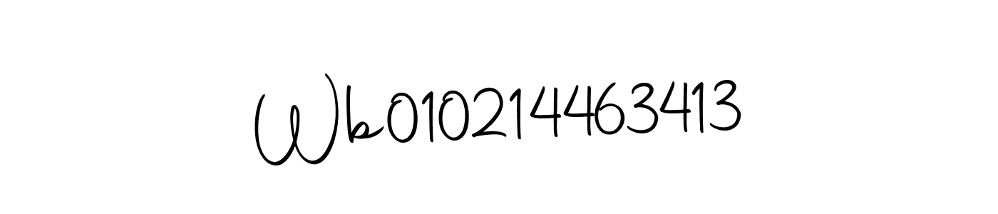 The best way (Autography-DOLnW) to make a short signature is to pick only two or three words in your name. The name Wb010214463413 include a total of six letters. For converting this name. Wb010214463413 signature style 10 images and pictures png