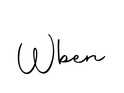 Wben stylish signature style. Best Handwritten Sign (Autography-DOLnW) for my name. Handwritten Signature Collection Ideas for my name Wben. Wben signature style 10 images and pictures png