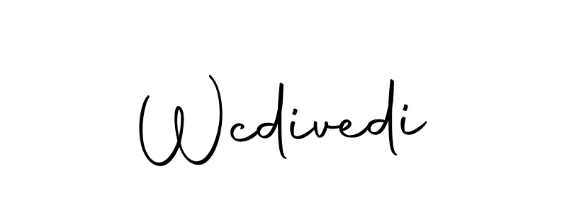 Design your own signature with our free online signature maker. With this signature software, you can create a handwritten (Autography-DOLnW) signature for name Wcdivedi. Wcdivedi signature style 10 images and pictures png